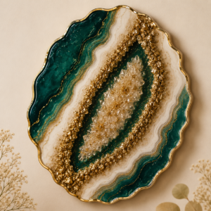Luxury Hanndmade Geode Resin wall art- Limited edition