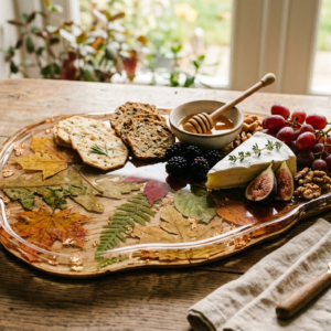 Resin leaf Platter